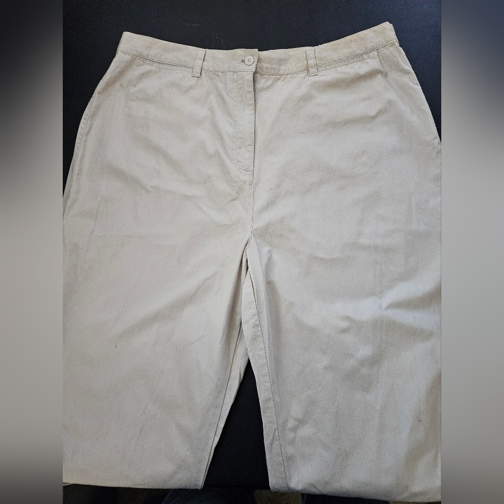 Khaki's International Design Linen Blend Pants - Size 18W